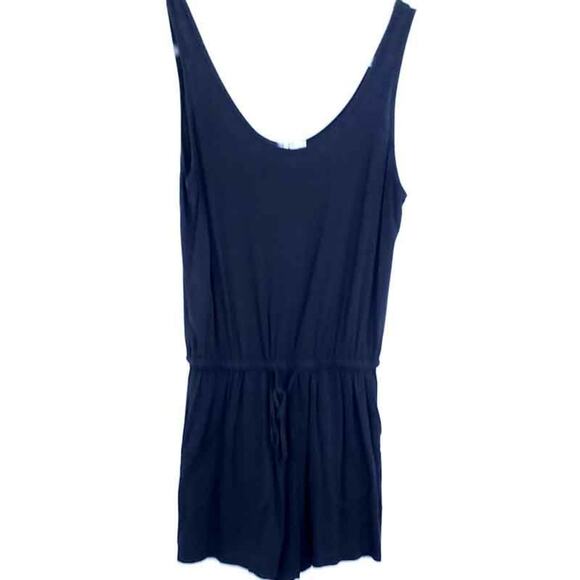 ReoRia Sleevelss Romper Shorts Black Small Summer Jumper Stretchy Casual - Picture 1 of 4